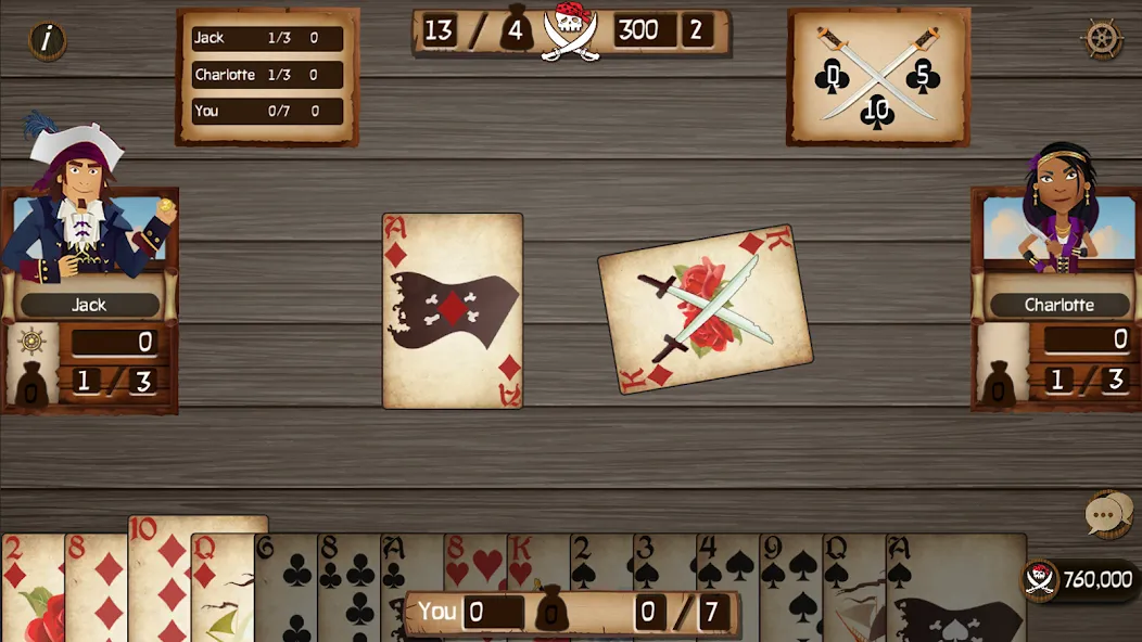 Spades Cutthroat Pirates (Спейдс Каттхроат Пирейтс) [МОД Unlocked] Screenshot 3