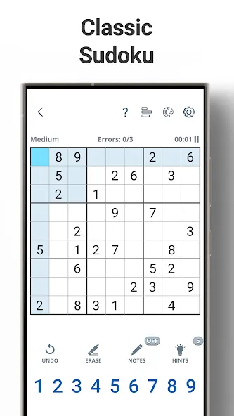 Sudoku Levels: Daily Puzzles [МОД Много денег] Screenshot 1