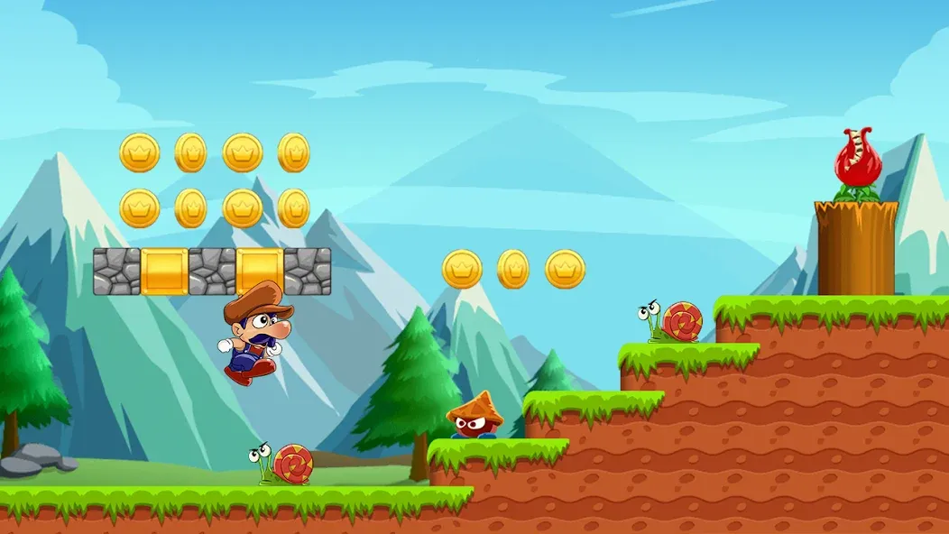 Super Bino Go:Adventure Jungle (Супер Бино Го) [МОД Menu] Screenshot 1