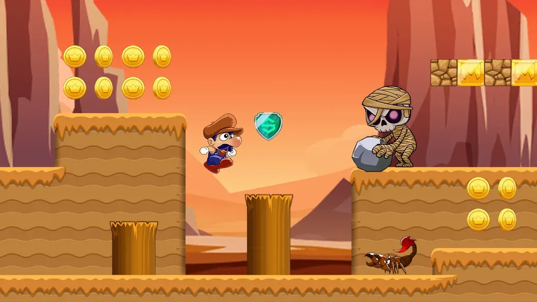 Super Bino Go:Adventure Jungle (Супер Бино Го) [МОД Menu] Screenshot 2