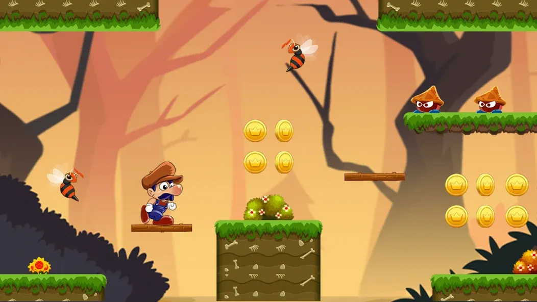 Super Bino Go:Adventure Jungle (Супер Бино Го) [МОД Menu] Screenshot 3