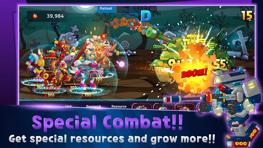 Mini Robot Tank : idle (Мини Робот Танк) [МОД Меню] Screenshot 5