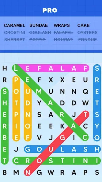 Word Search Puzzle Challenge (Уордсрч Пазл Челлендж) [МОД Все открыто] Screenshot 1