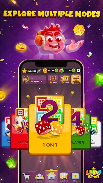 Ludo STAR: Online Dice Game (Лудо СТАР) [МОД Много монет] Screenshot 5