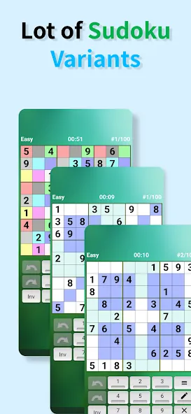 Sudoku offline (Судоку оффлайн) [МОД Много денег] Screenshot 2