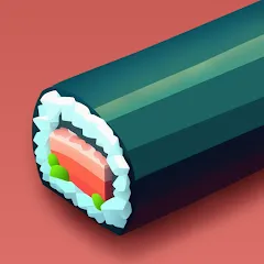 Взломанная Sushi Roll 3D - Cooking ASMR (Суши Ролл 3D)  [МОД Бесконечные деньги]