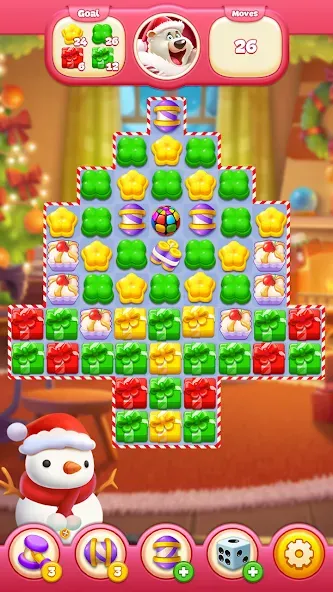 Sweet Candy Match: Puzzle Game (Свит Кэнди Матч) [МОД Бесконечные монеты] Screenshot 1