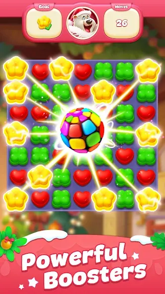 Sweet Candy Match: Puzzle Game (Свит Кэнди Матч) [МОД Бесконечные монеты] Screenshot 2