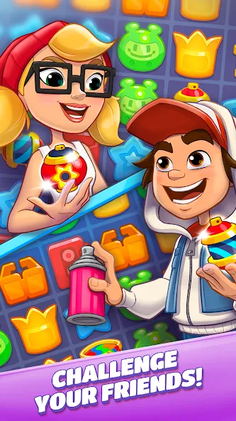 Subway Surfers Match (Сабвей Серферс Матч) [МОД Menu] Screenshot 4