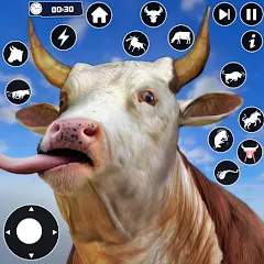 Скачать взломанную Scary Cow Simulator Rampage (Скари)  [МОД Menu]