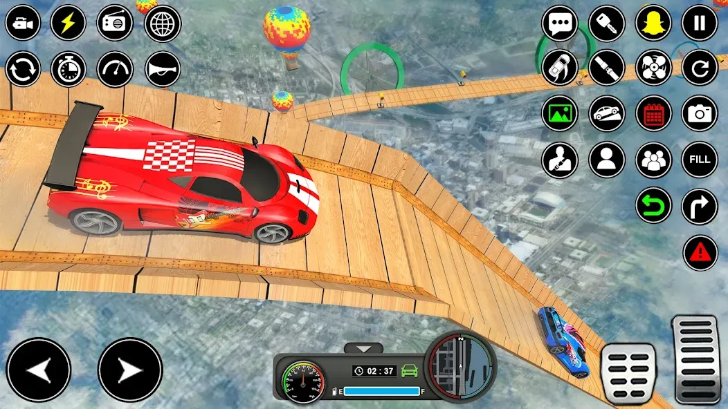 Crazy Ramp Car Stunt Master 3D (Крэйзи Рэмп Кар Стант Мастер 3Д) [МОД Много монет] Screenshot 5