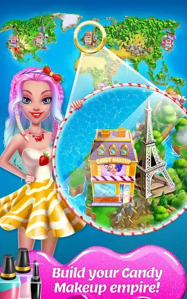 Candy Makeup Beauty Game [МОД Unlimited Money] Screenshot 5