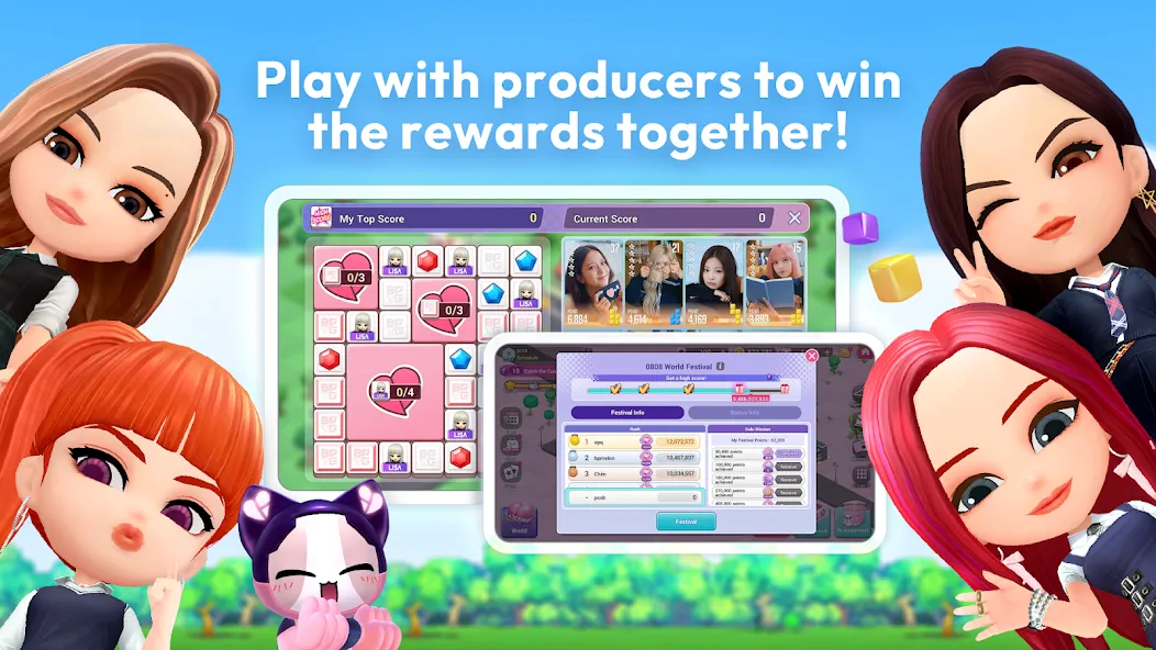 BLACKPINK THE GAME (БЛЭКПИНК ЗЕ ГЕЙМ) [МОД Бесконечные монеты] Screenshot 1