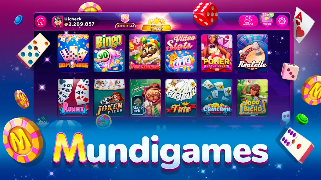 MundiGames: Bingo Slots Casino (Мундийуэгос) [МОД Меню] Screenshot 1