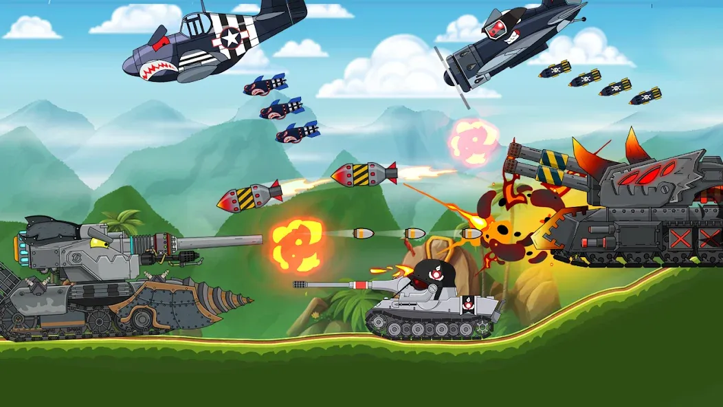 Tank Combat: War Battle (Танковый бой) [МОД Меню] Screenshot 4