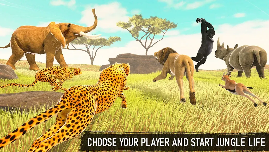 Savanna Safari: Land of Beasts (Саванна игра выживания животных) [МОД Unlimited Money] Screenshot 3