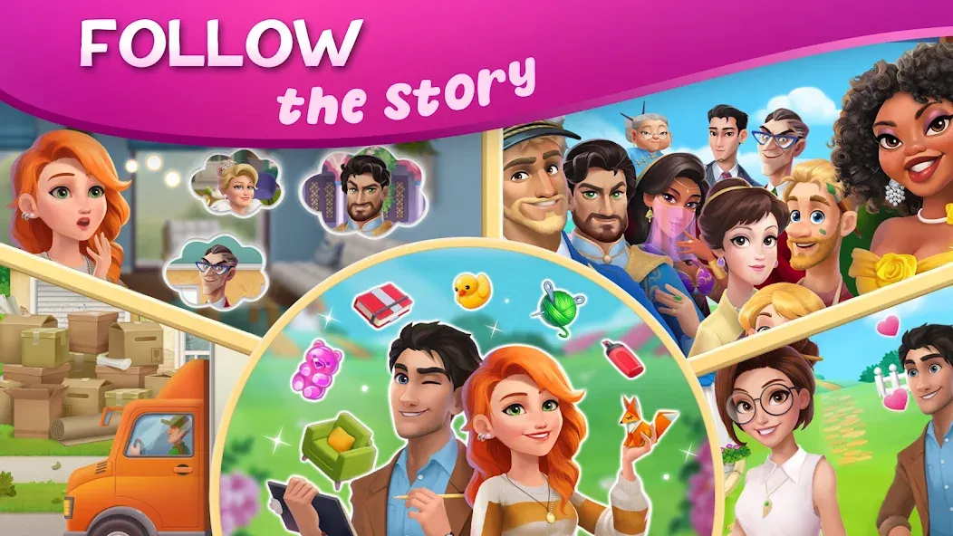 DesignVille: Merge & Story [МОД Меню] Screenshot 5