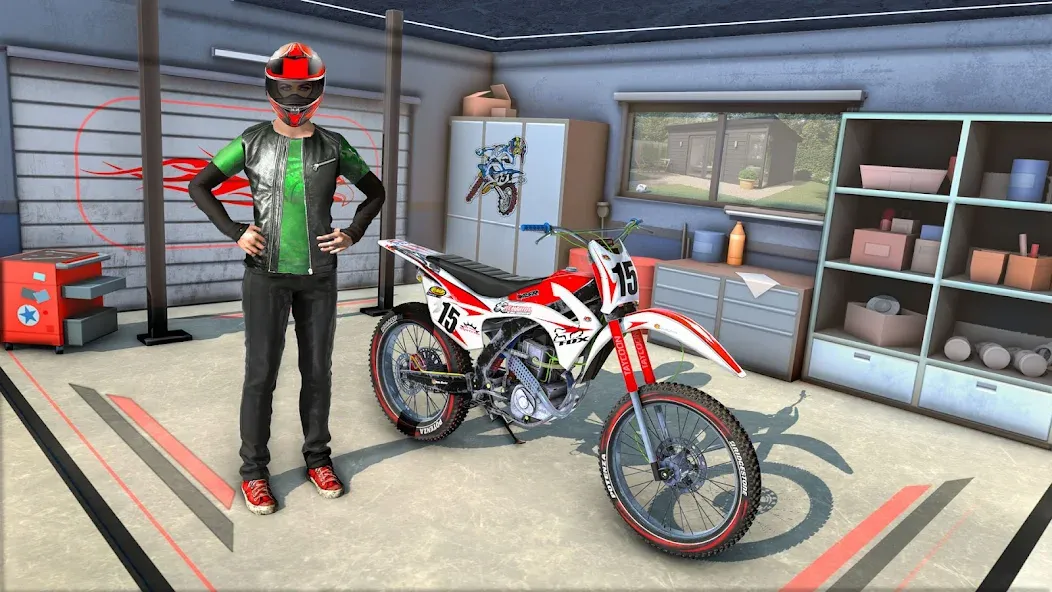Bike Stunt Race Tricks Master [МОД Бесконечные деньги] Screenshot 2