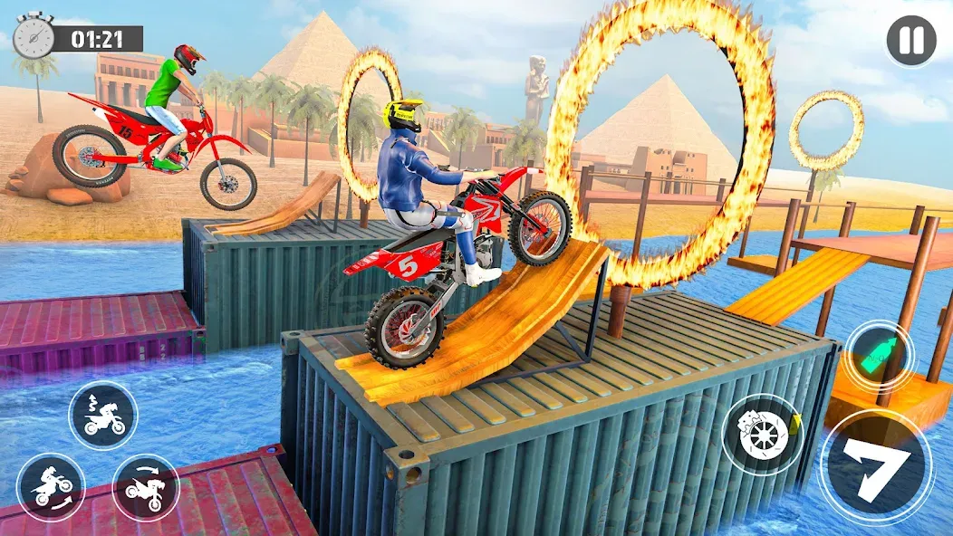 Bike Stunt Race Tricks Master [МОД Бесконечные деньги] Screenshot 5