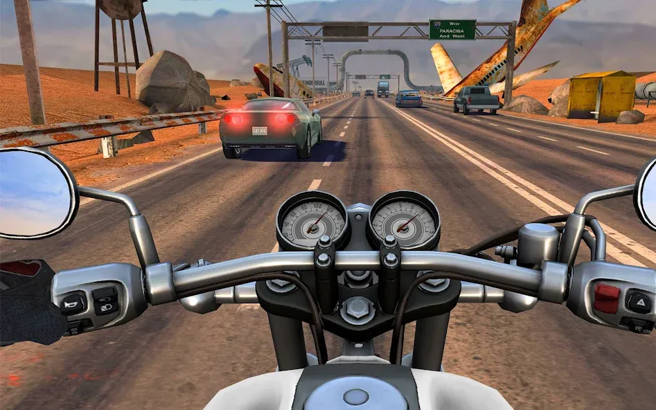 Moto Rider GO: Highway Traffic (Мото Райдер ГО) [МОД Mega Pack] Screenshot 1