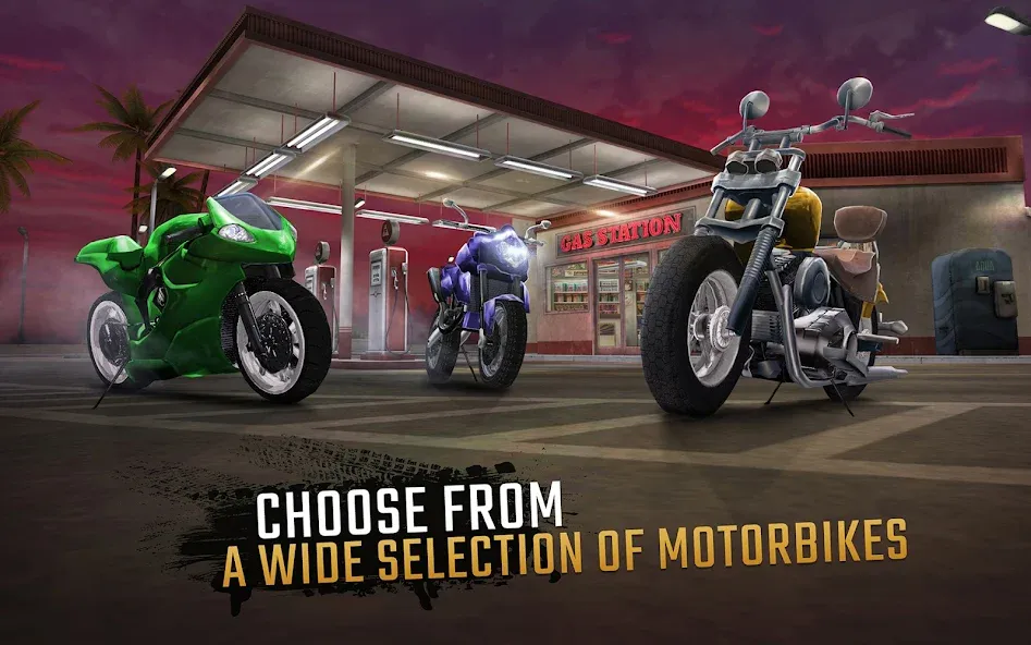 Moto Rider GO: Highway Traffic (Мото Райдер ГО) [МОД Mega Pack] Screenshot 2