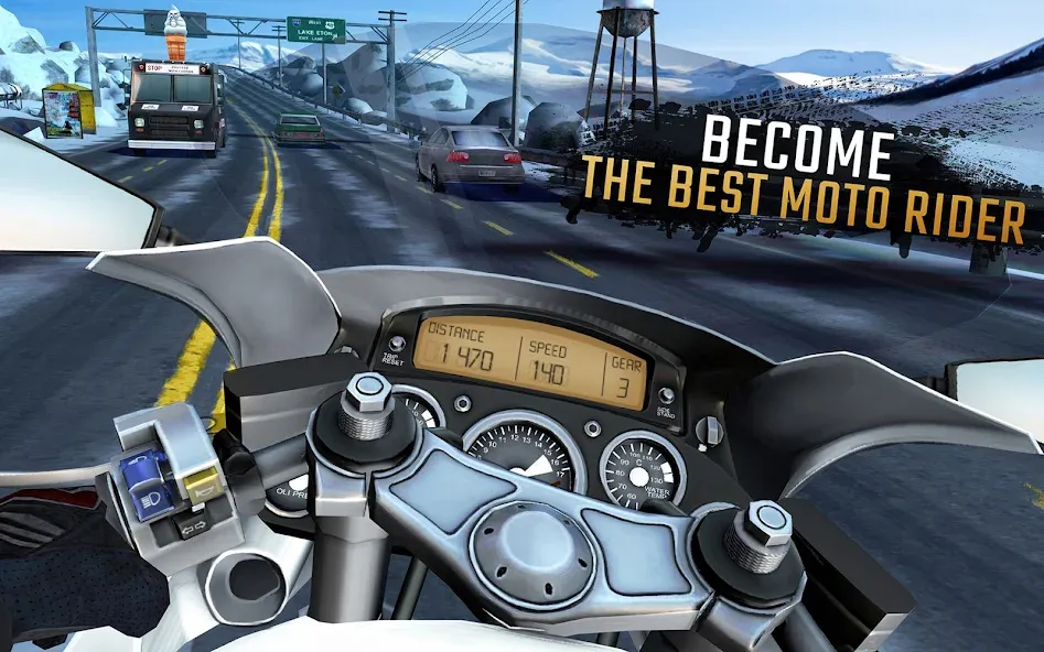 Moto Rider GO: Highway Traffic (Мото Райдер ГО) [МОД Mega Pack] Screenshot 5
