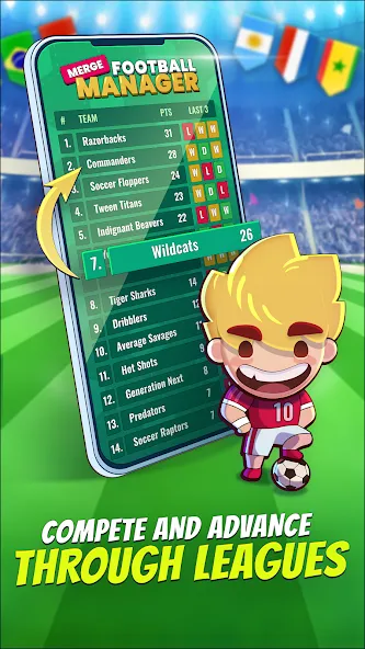 Merge Football Manager: Soccer (Мерж Футбол Менеджер) [МОД Меню] Screenshot 3