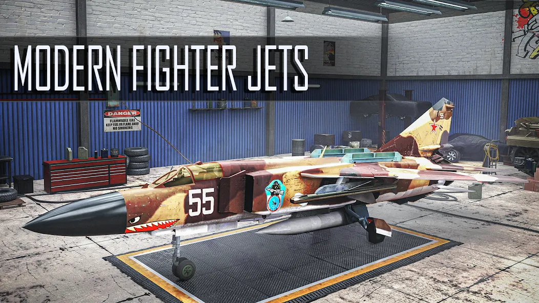 Jet Fighter: Sky Combat 3D (Джет Файтер) [МОД Mega Pack] Screenshot 3