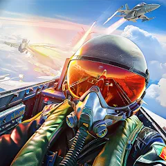 Скачать взломанную Jet Fighter: Sky Combat 3D (Джет Файтер)  [МОД Mega Pack]