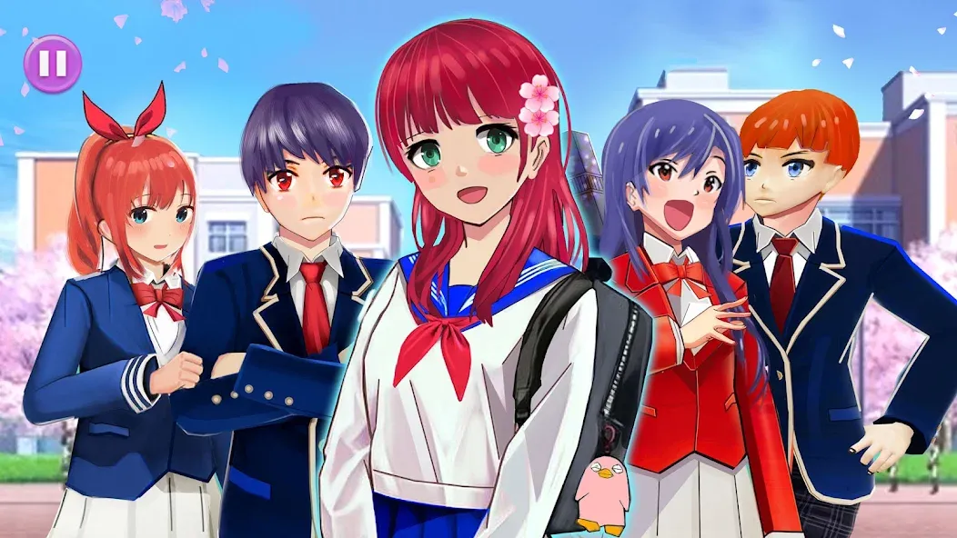 Anime High School Life [МОД Все открыто] Screenshot 4