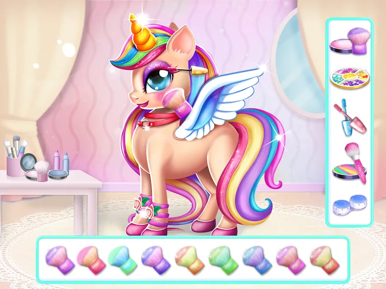Unicorn Dress up Girls Game [МОД Unlimited Money] Screenshot 4