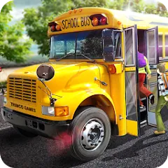 Скачать взломанную School Bus 16  [МОД Mega Pack]