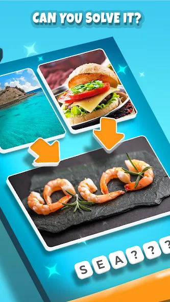 2 Pics 1Word. Offline Games [МОД Бесконечные деньги] Screenshot 3