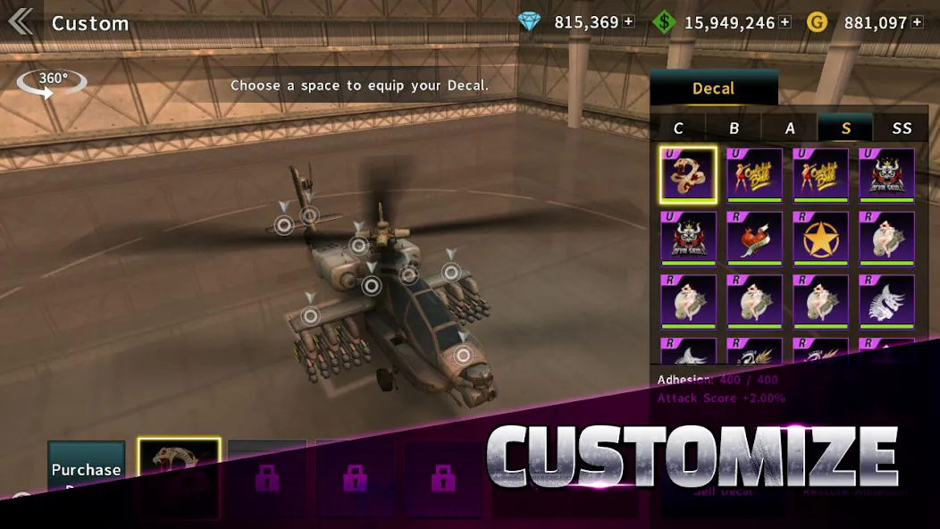 GUNSHIP BATTLE: Helicopter 3D [МОД Много монет] Screenshot 5