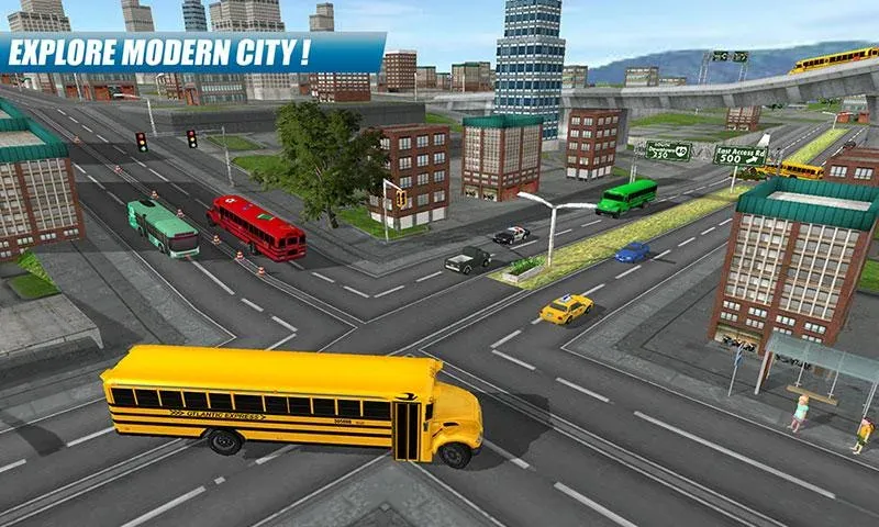 School Bus Driving Game [МОД Menu] Screenshot 3