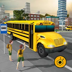 Взлом School Bus Driving Game  [МОД Menu]