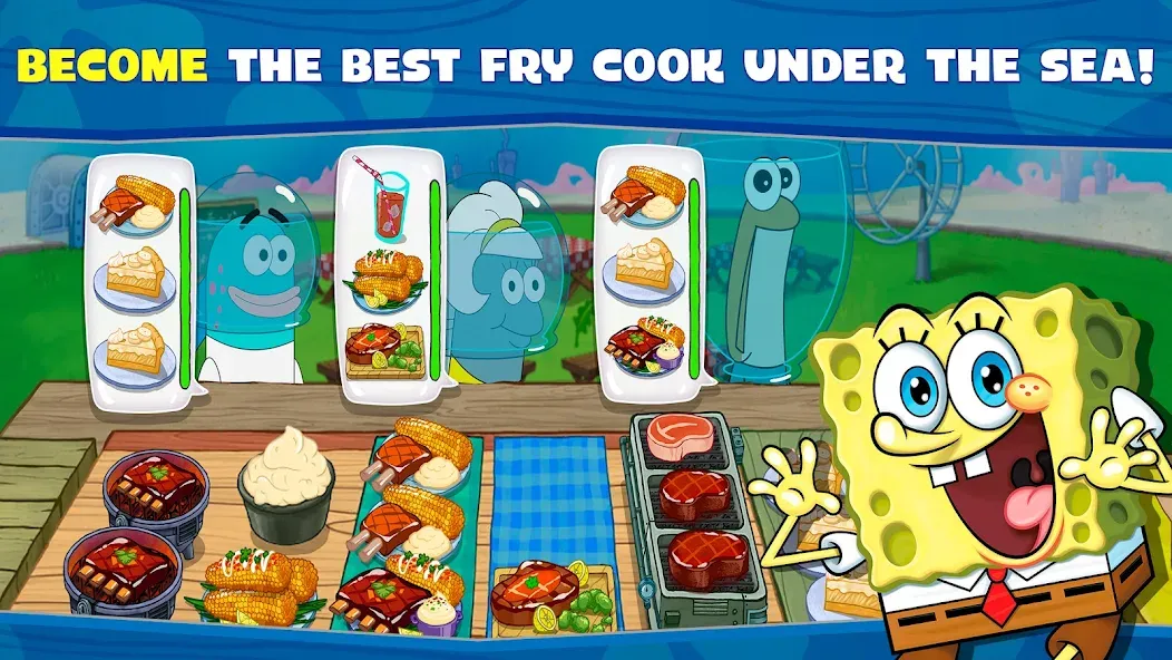 SpongeBob: Krusty Cook-Off [МОД Меню] Screenshot 1