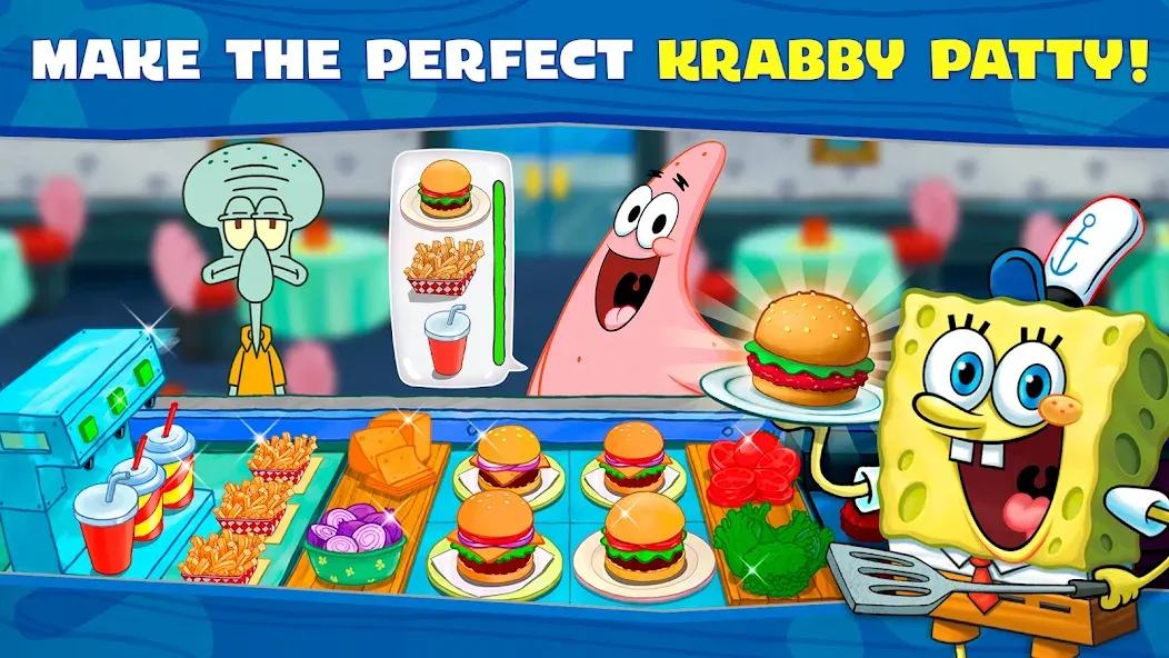 SpongeBob: Krusty Cook-Off [МОД Меню] Screenshot 2