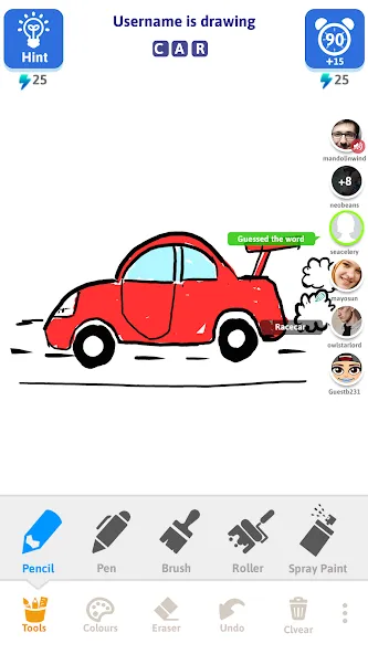 Draw N Guess Multiplayer [МОД Много монет] Screenshot 2