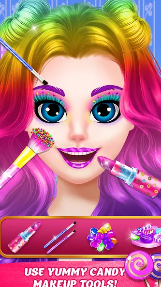 DIY Candy Makeup-Beauty Salon (ДИУАИ Мейкап) [МОД Unlimited Money] Screenshot 2