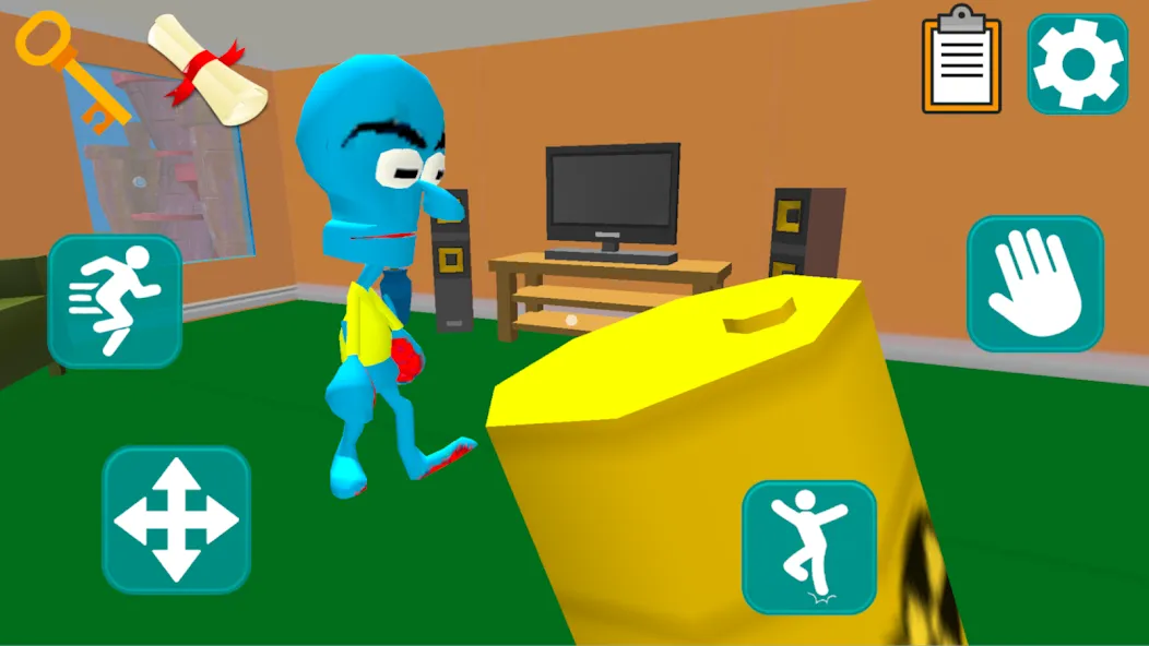 Squid Neighbor. Sponge Escape [МОД Все открыто] Screenshot 3