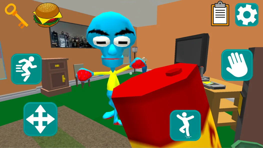 Squid Neighbor. Sponge Escape [МОД Все открыто] Screenshot 4