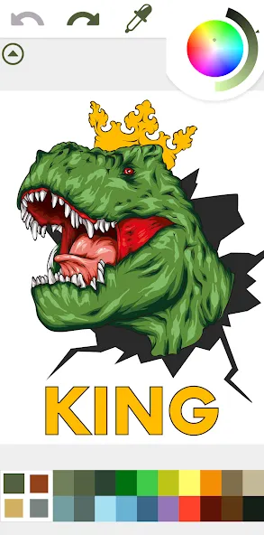 Dinosaurs Coloring Book Dino [МОД Много денег] Screenshot 2