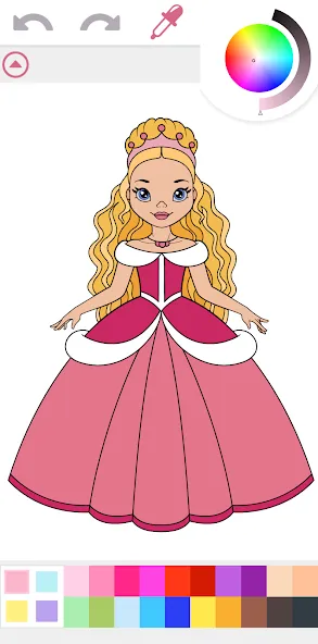 Princess Coloring Book Game [МОД Unlimited Money] Screenshot 1