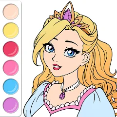 Скачать взломанную Princess Coloring Book Game  [МОД Unlimited Money]