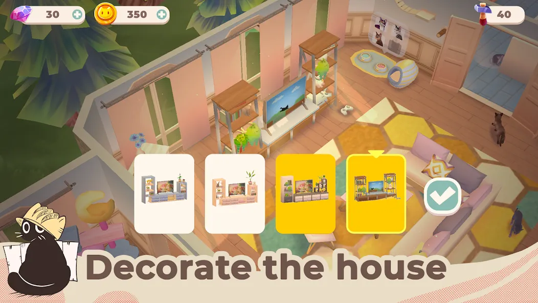 Cat Rescue Story: Pet Shelter (Кэт Рескью Стори) [МОД Меню] Screenshot 2