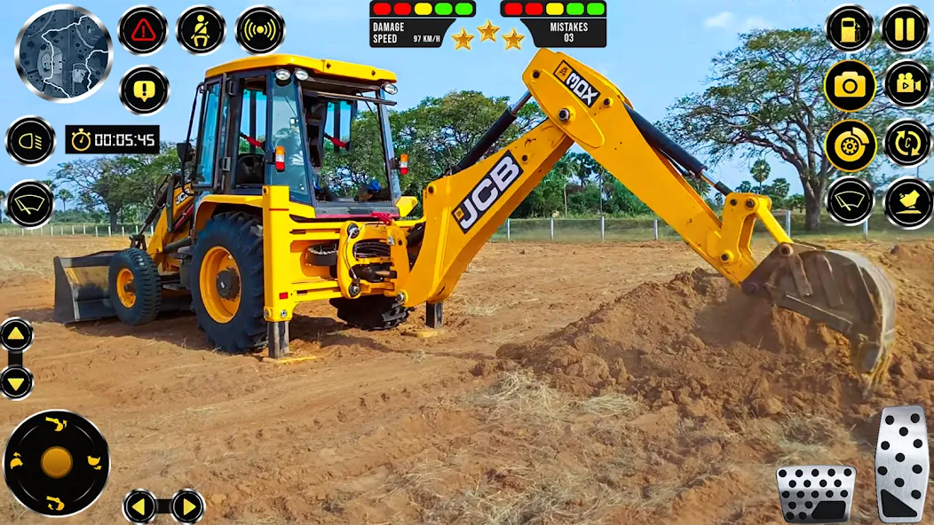 JCB Excavator Construction 3D [МОД Все открыто] Screenshot 2
