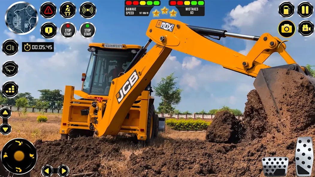 JCB Excavator Construction 3D [МОД Все открыто] Screenshot 4