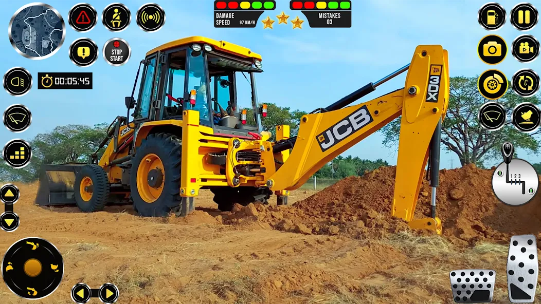 JCB Excavator Construction 3D [МОД Все открыто] Screenshot 5