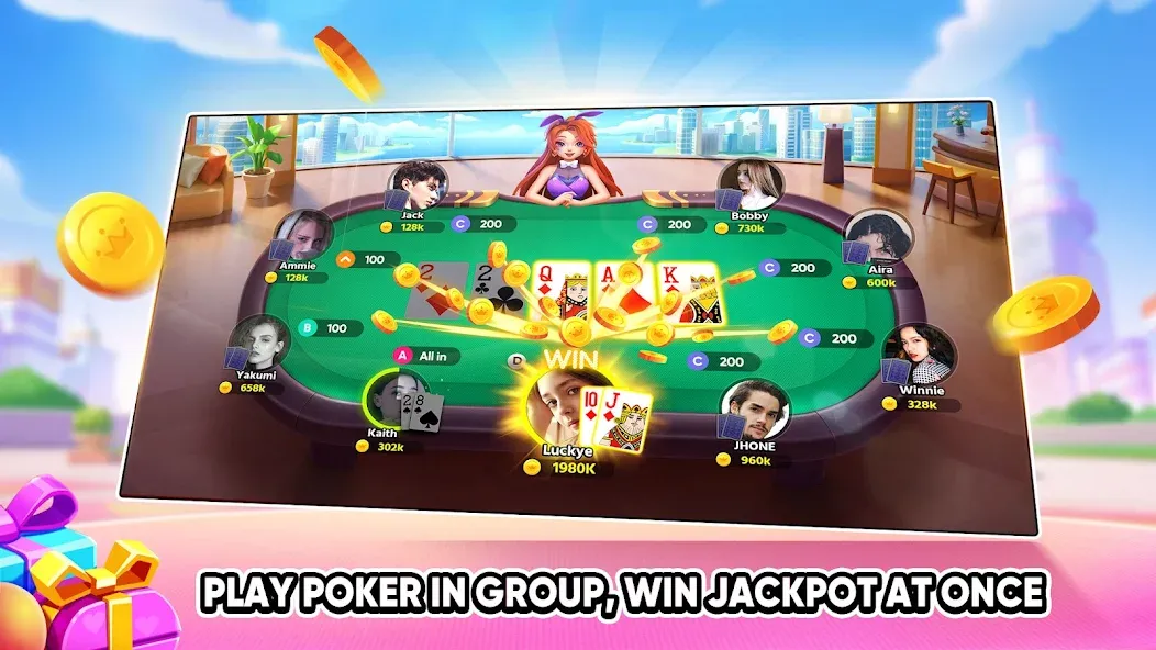 Tongits Go - Mines Slots Pusoy (Тонгитс Го) [МОД Меню] Screenshot 4